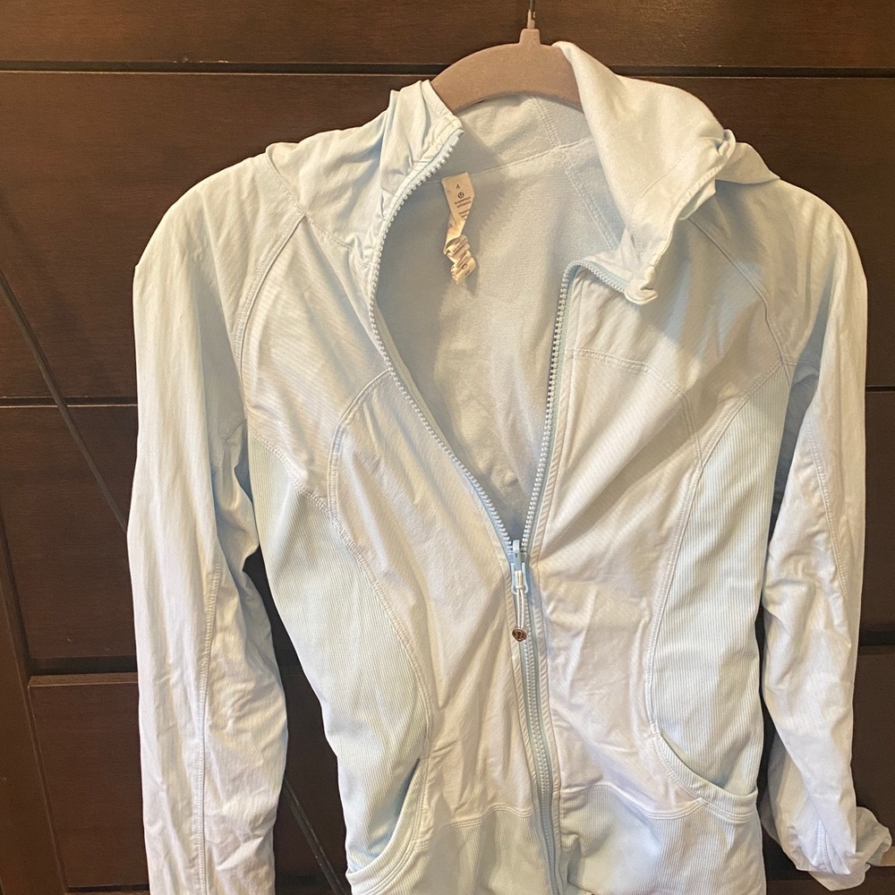Light Blue Lululemon hooded Reversible Jacket !